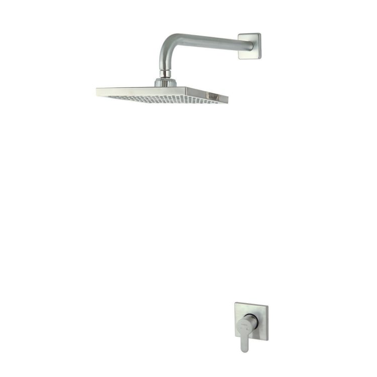 ملحقات شیر حمام و مکانیزم توکار ویوات راسان مدل فلت کلاس (3) کروم مات